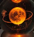 Işıklı Küre Atmosferde Yürüyen Peri Kız
