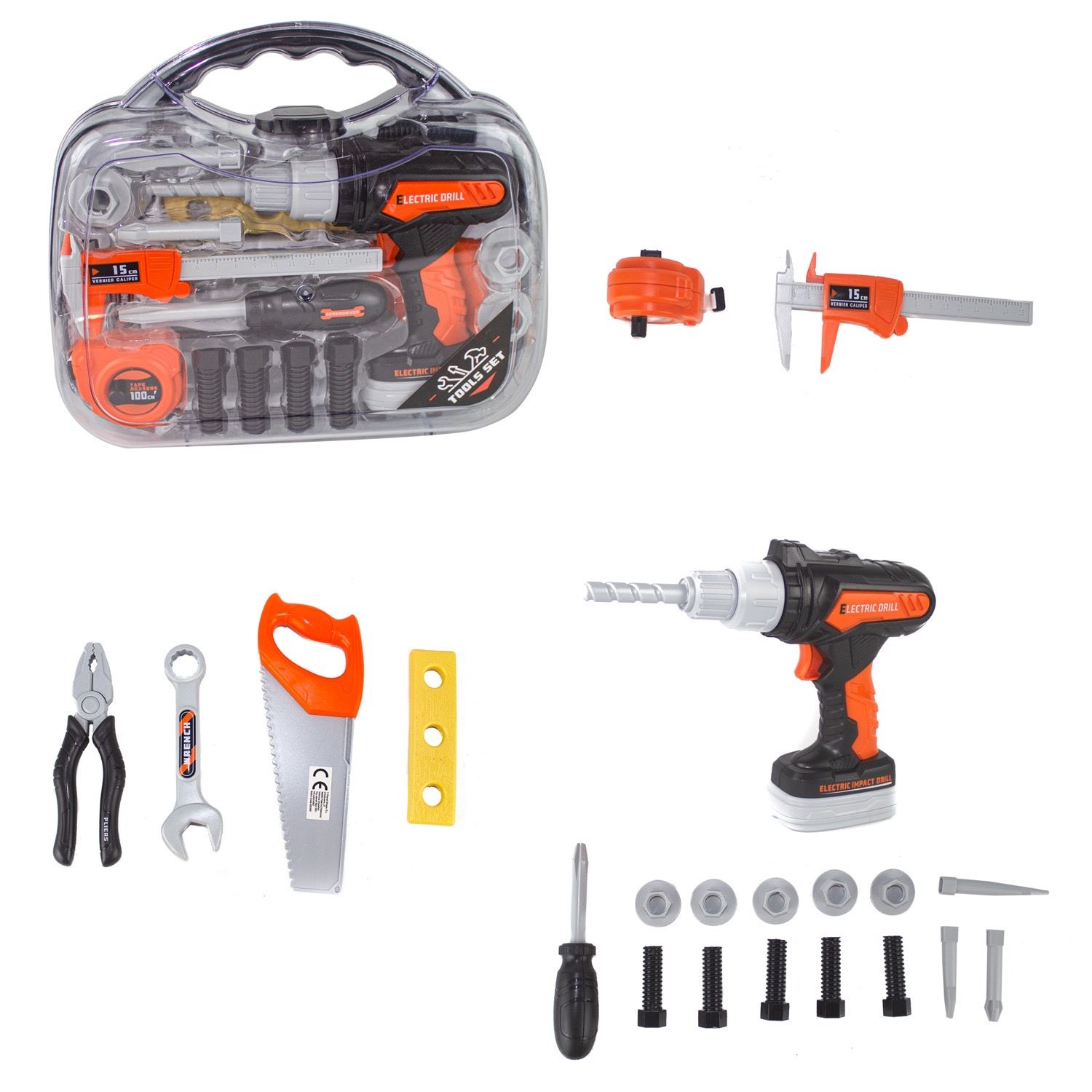 Toptan  Oyuncak Pilli Tamir Seti 23 Parça