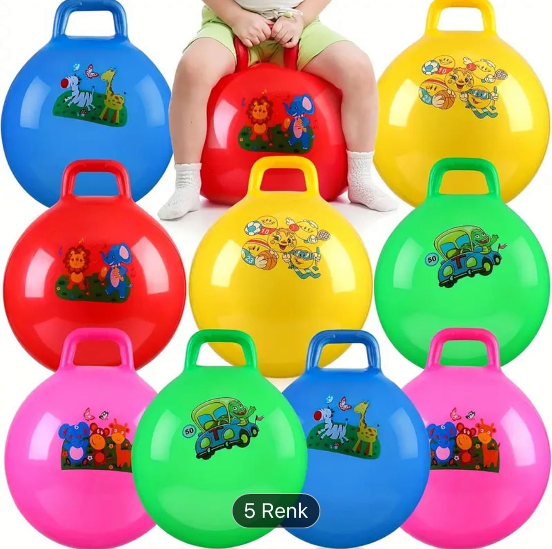 Plates Topu Yoga Pilates Topu Zıp Zıp Topu 55 Cm