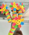 12 adet Yaylı Toka Spiral Toka Gülenyüz Figürlü Papatya Model Makarna Toka