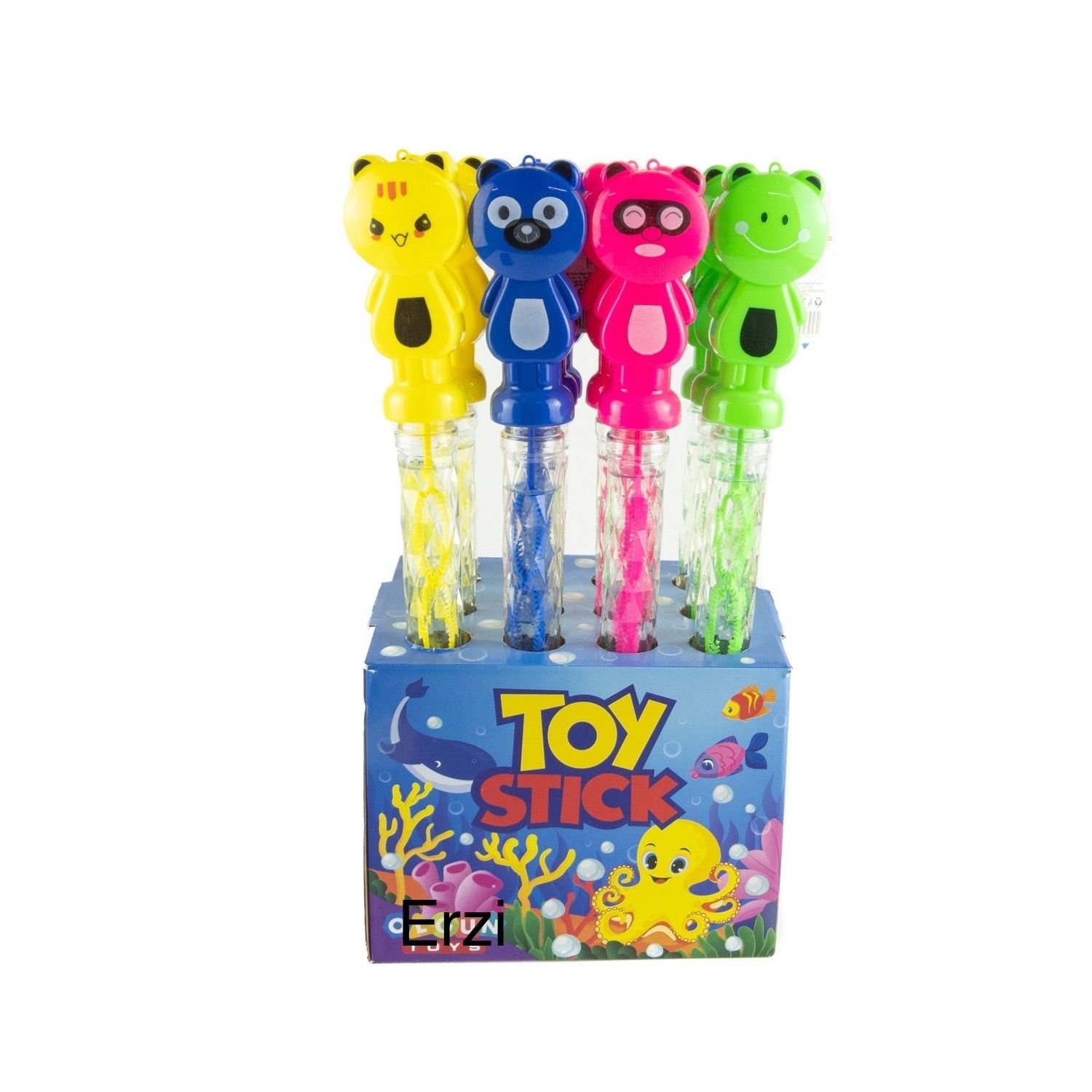 Toptan Oyuncak Ayıcıklı Köpük Baloncuk 12 Adet