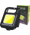 Mini LED COB el feneri, 3D LED şarj edilebilir anahtarlık