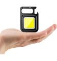 Mini LED COB el feneri, 3D LED şarj edilebilir anahtarlık