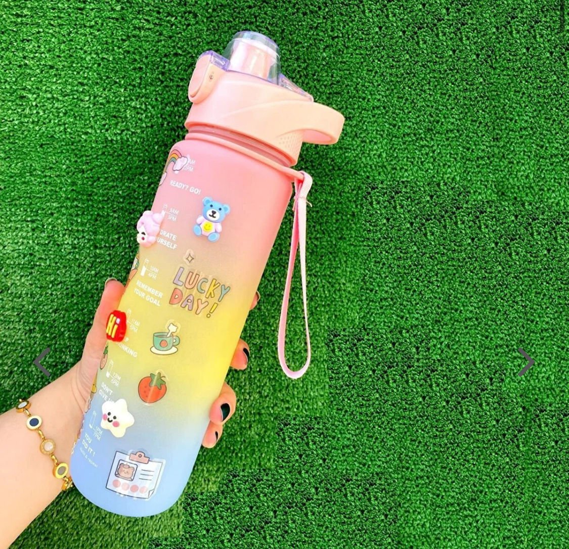 Su Matarası Tekli Su Şişesi Suluk 1100Ml Tritan Bpa Içermez Suluk