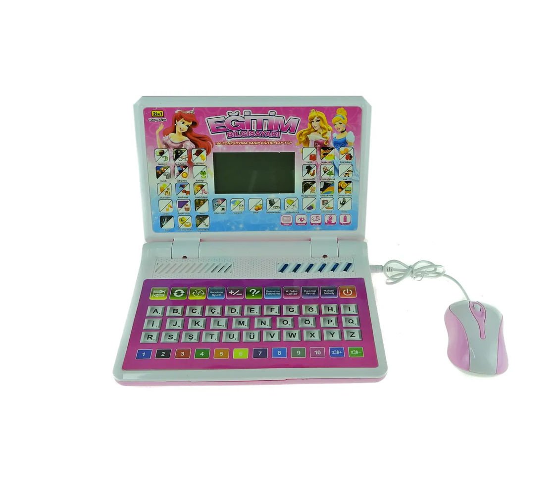 Oyuncak Laptop Eğitici Bilgisayarı Türkçe İngilizce Eğitici