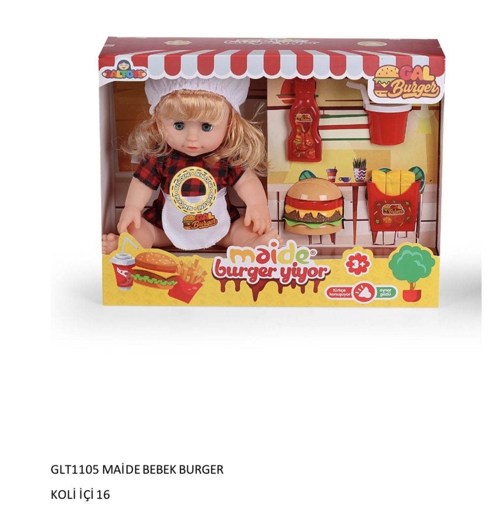 Maide Hamburger Yiyen  Sesli Bebek