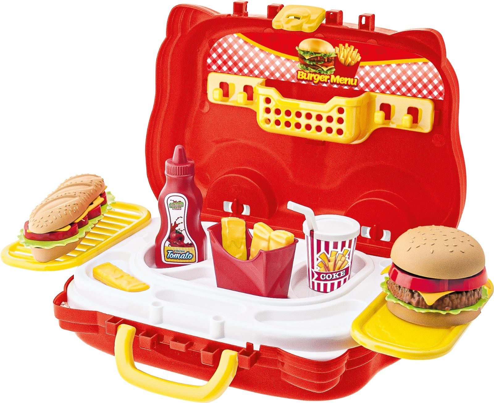 Hamburger Seti Oyuncak Araba Kutulu
