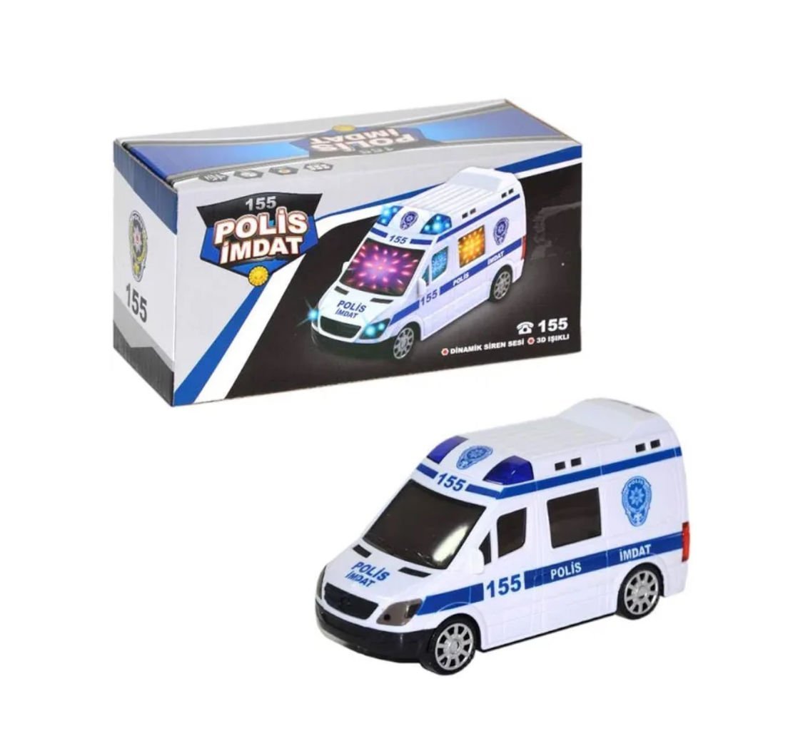 Toptan Oyuncak Pilli Sesli Polis Arabası