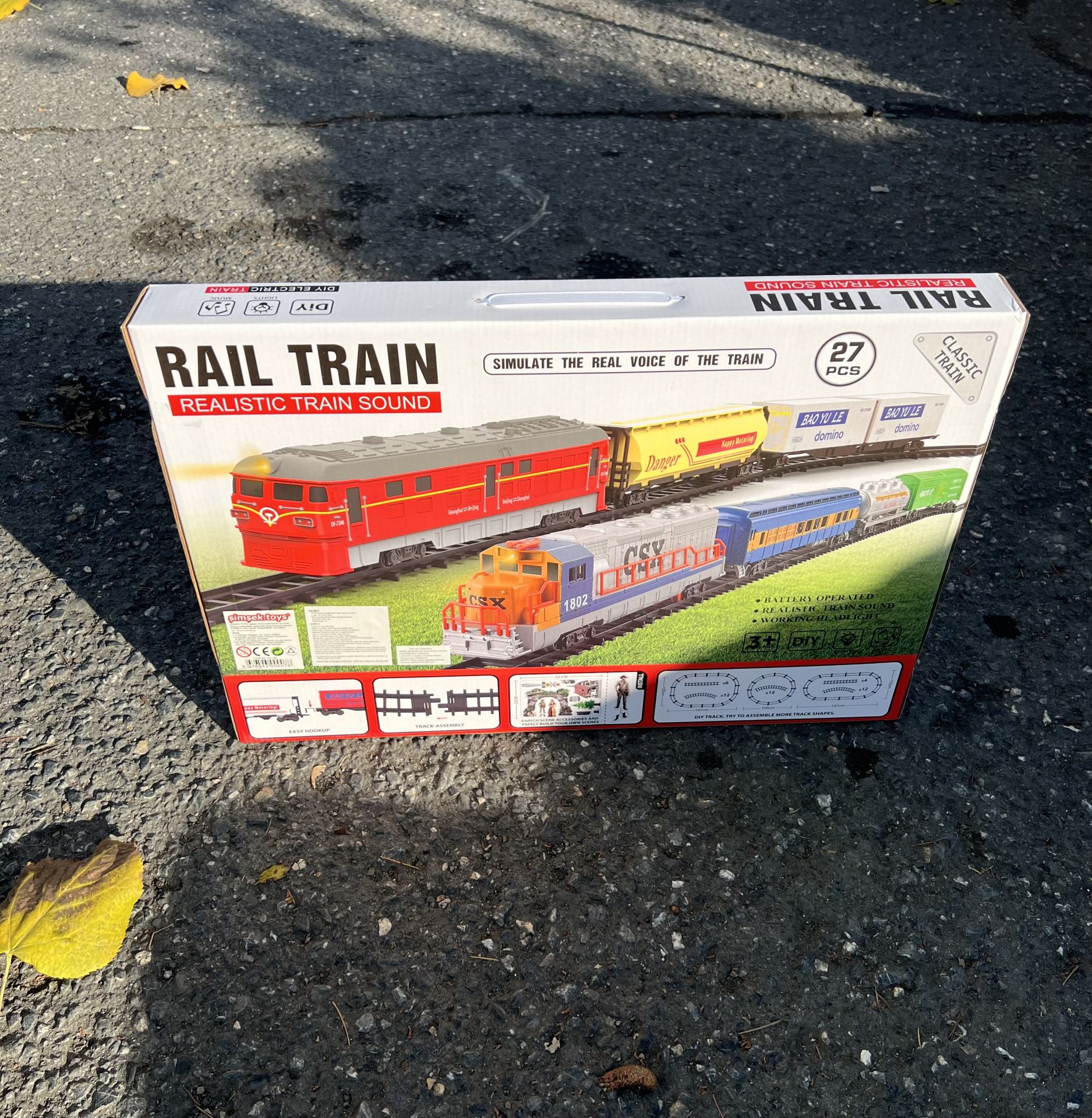 Oyuncak Tren Klasik Tren Işıklı 27 Parça